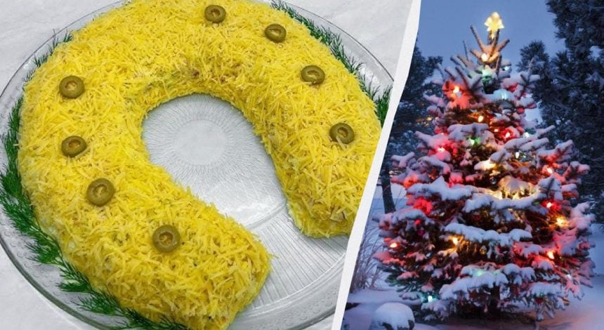 Вкусный салат "Подкова" на Новый год 2026: привлечет удачу в год Лошади