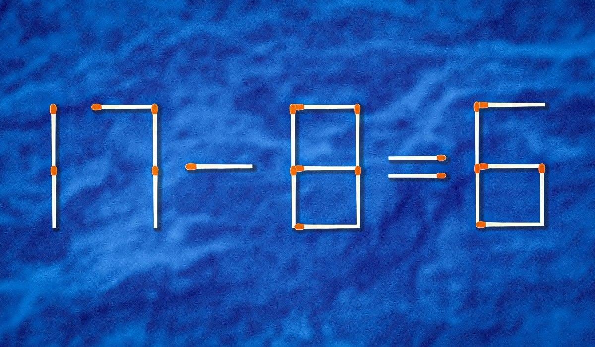 Какую спичку нужно перетащить, чтобы равенство стало правильным: сложная головоломка Какую спичку нужно перетащить, чтобы равенство стало правильным: сложная головоломка