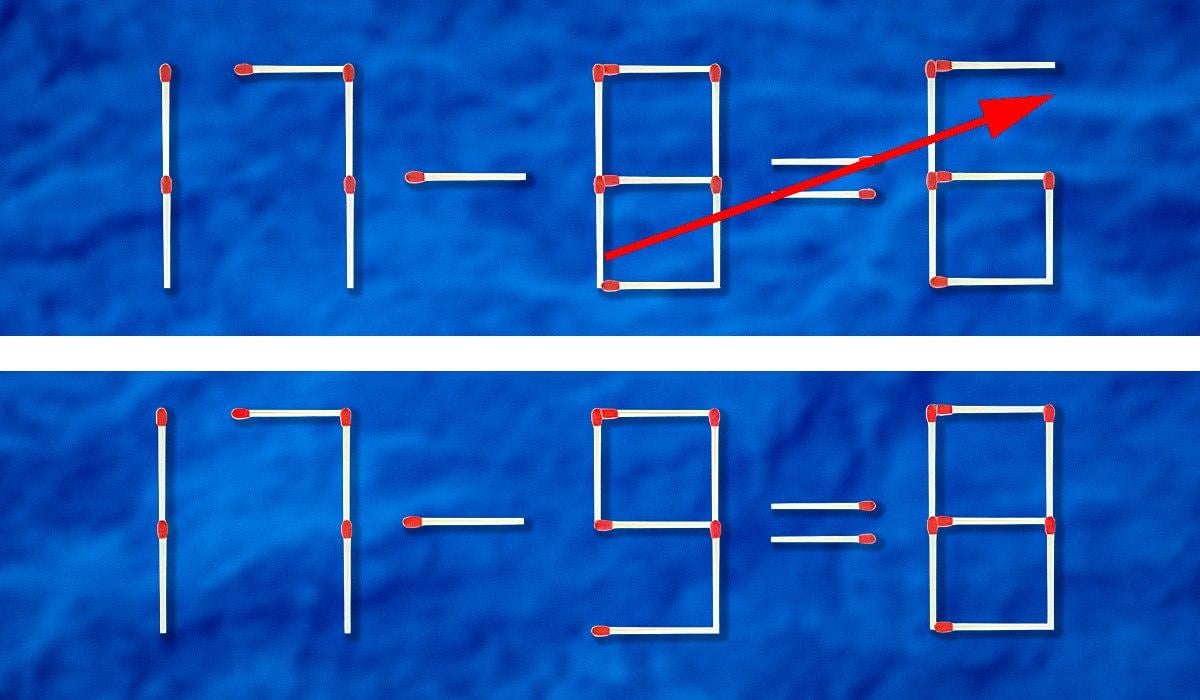 Какую спичку нужно перетащить, чтобы равенство стало правильным: сложная головоломка Какую спичку нужно перетащить, чтобы равенство стало правильным: сложная головоломка