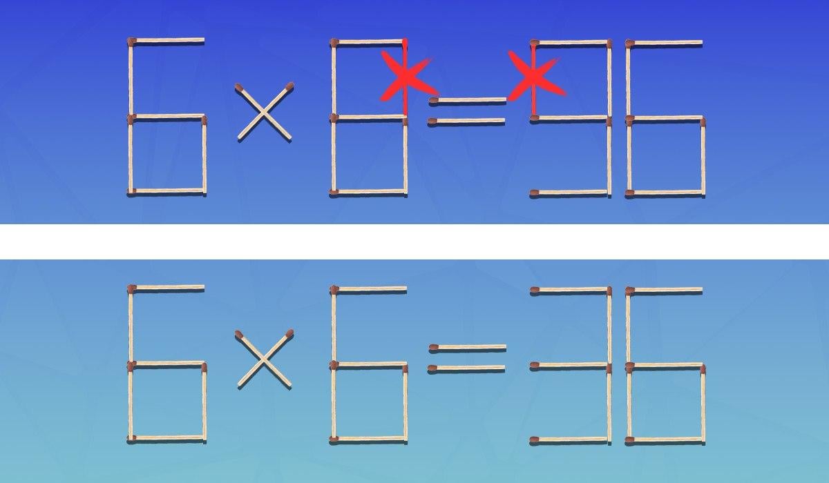 Швидка перевірка IQ: треба забрати два сірники, щоб рівняння стало правильним