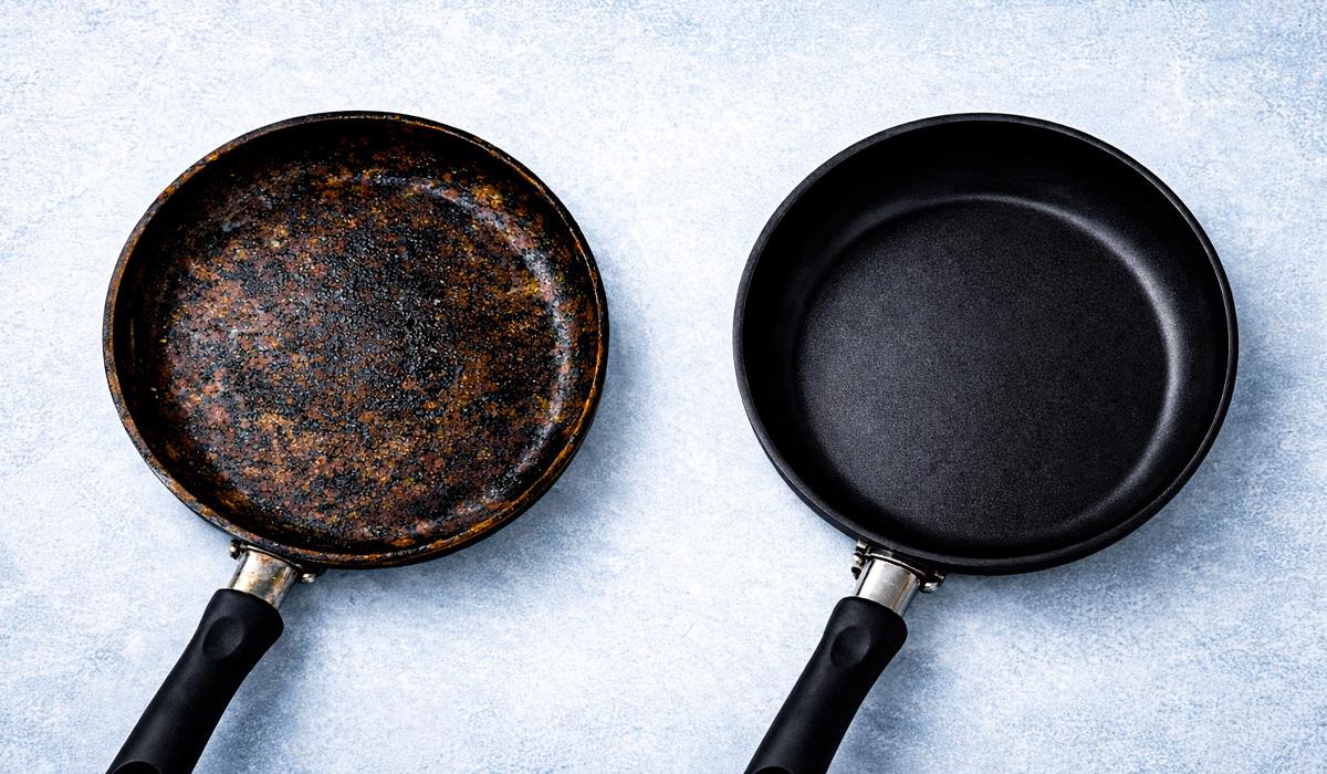 як очистити сковороду з нержавіючої сталі від нагару