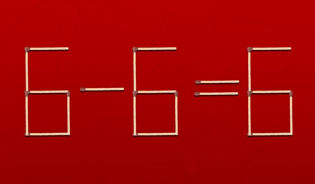 Нужно перетащить одну спичку, и равенство станет правильным: быстрый IQ-тест