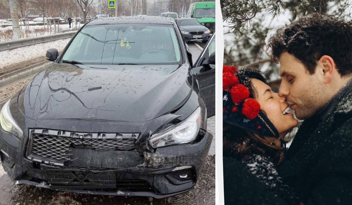 Семья известного украинского актера попала в ДТП на заснеженной дороге (фото)