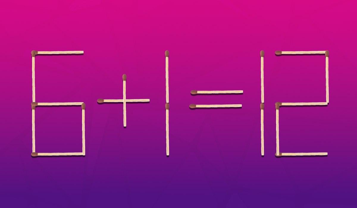 Нужно исправить ошибку, переместив только одну спичку: тест для проверки IQ