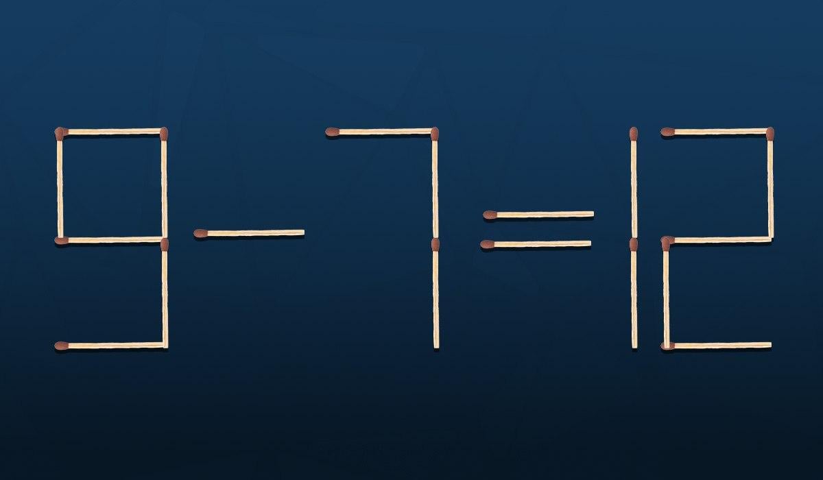 Головоломка для гениев: нужно переместить только одну спичку, чтобы исправить ошибку