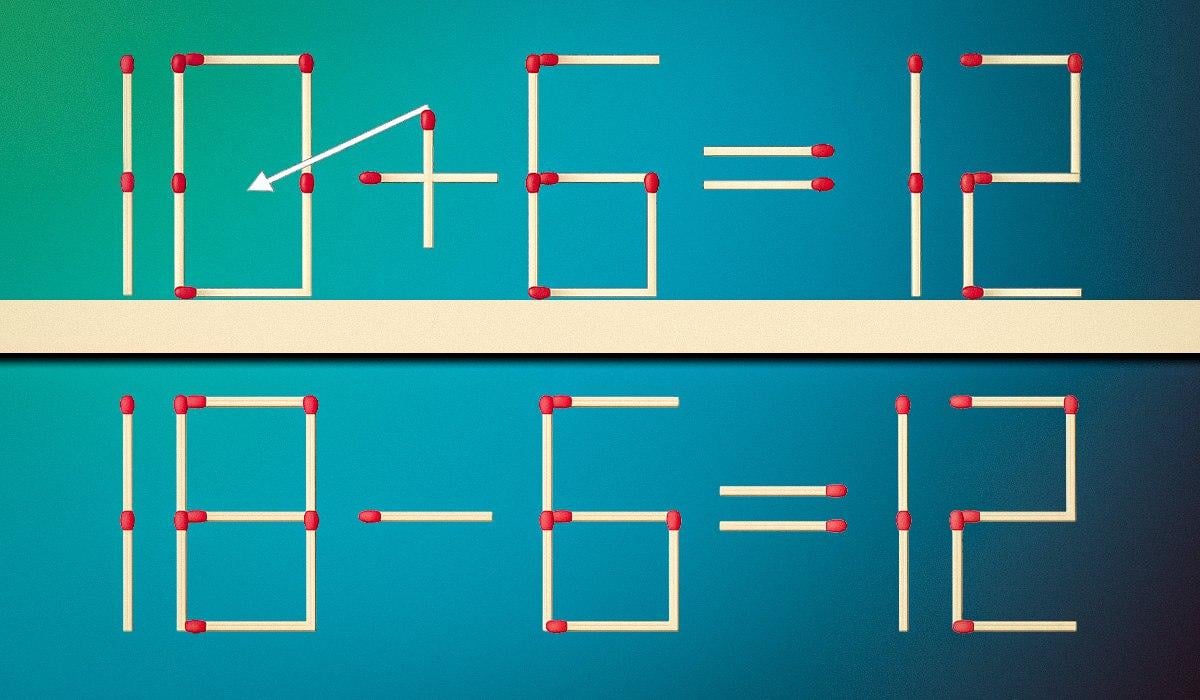 Нужно перетащить только одну спичку, чтобы равенство стало правильным: головоломка для гениев