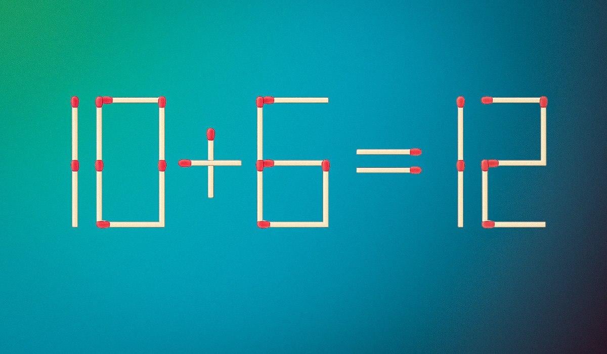 Нужно перетащить только одну спичку, чтобы равенство стало правильным: головоломка для гениев