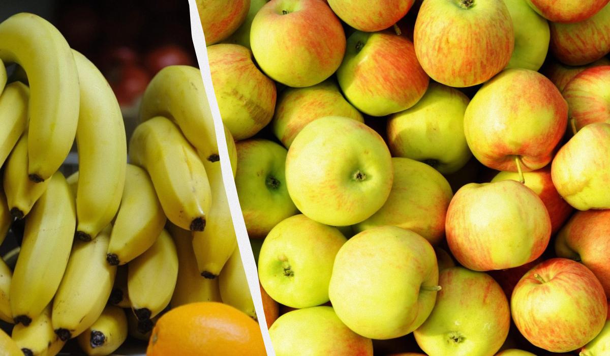 Банан чи яблуко: дієтологи пояснили, який фрукт краще впливає на рівень цукру в крові