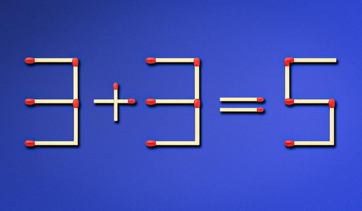 Нужно перевернуть одну спичку, чтобы исправить ошибку: быстрый тест-IQ