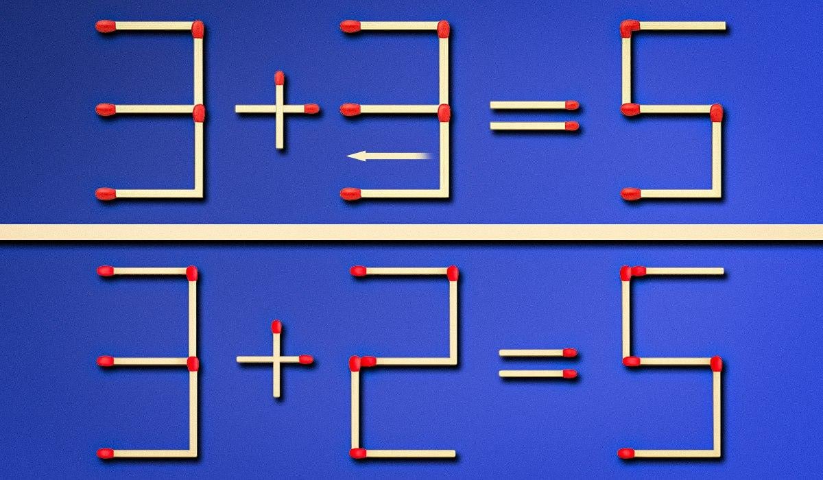 Нужно перевернуть одну спичку, чтобы исправить ошибку: быстрый тест-IQ