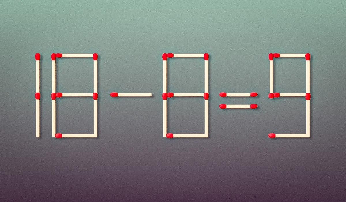 Завдання для справжніх геніїв: треба перетягнути всього один сірник
