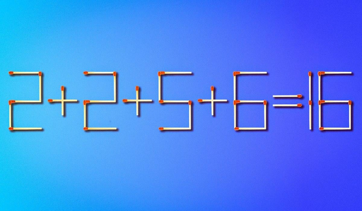 Щоб  виправити помилку, треба пересунути всього один сірник: складна головоломка