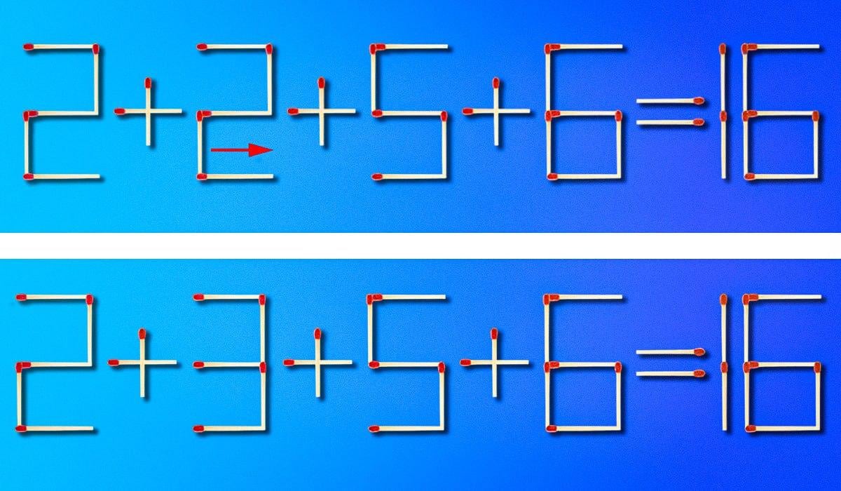 Щоб  виправити помилку, треба пересунути всього один сірник: складна головоломка