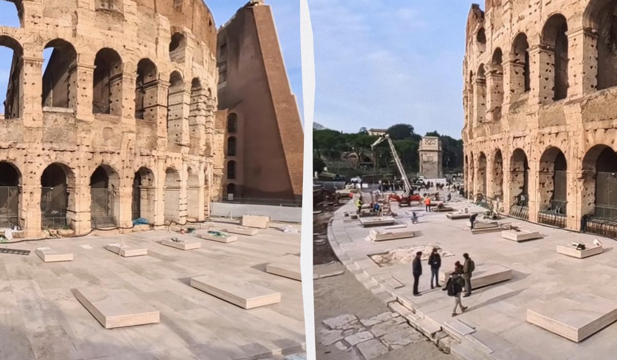 У римському Колізеї провели сучасну реконструкцію і нарвалися на критику У римському Колізеї провели сучасну реконструкцію і нарвалися на критику