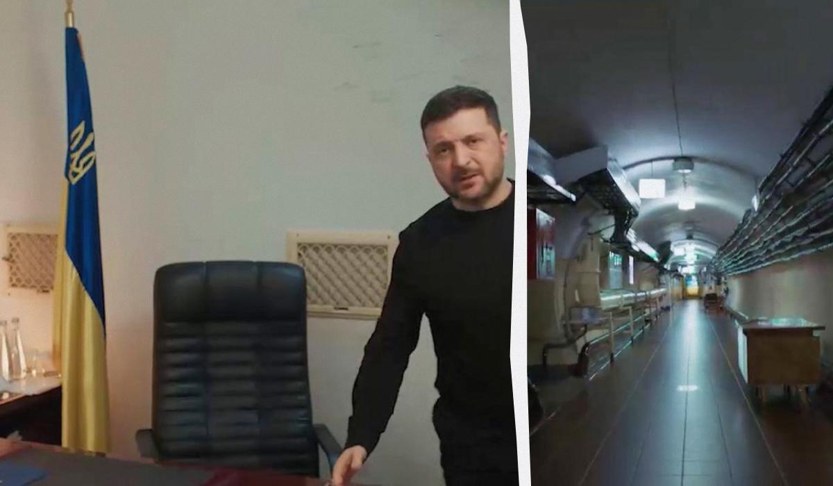 Годовщина полномасштабного вторжения: Зеленский впервые показал свой кабинет в бункере Годовщина полномасштабного вторжения: Зеленский впервые показал свой кабинет в бункере