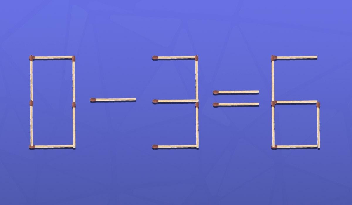 Только гений сможет решить головоломку со спичками за 9 секунд