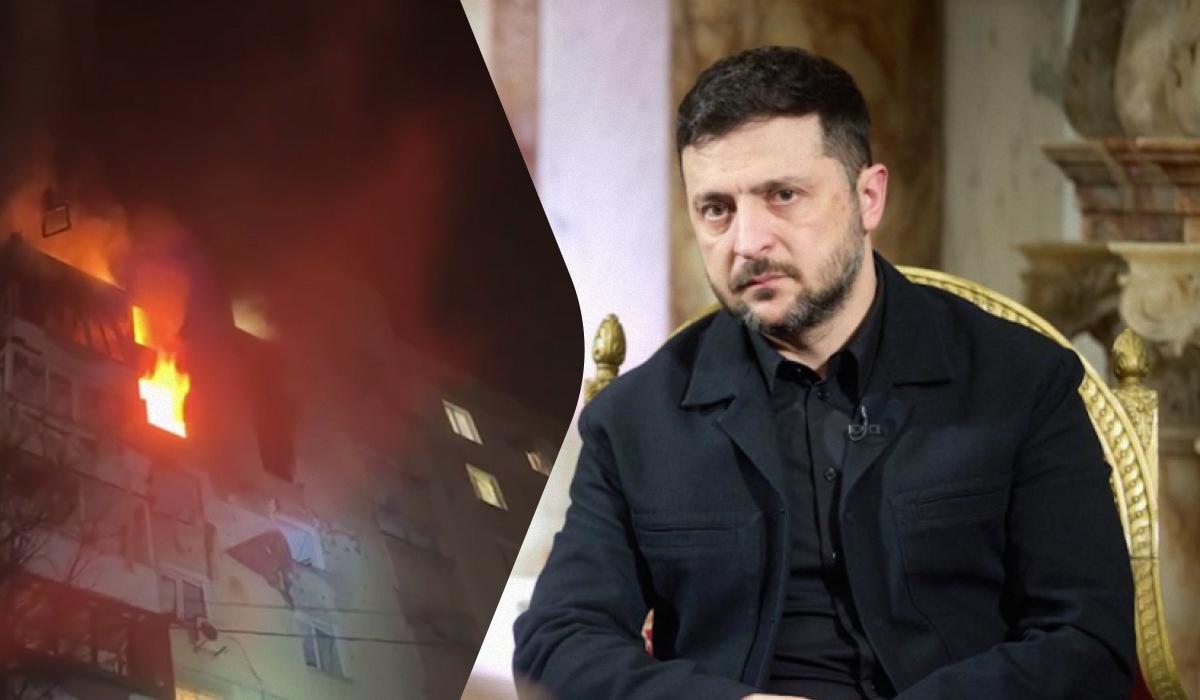 Є руйнування у восьми областях: Зеленський відреагував на нічну атаку Росії