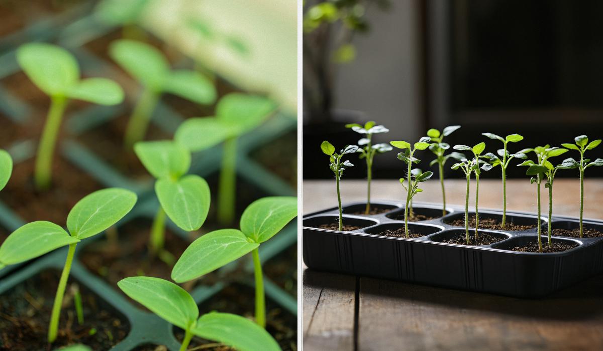 Чому витягується розсада огірків Чому витягується розсада огірків