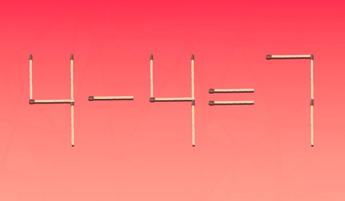 Математическая головоломка: нужно перетащить только одну спичку