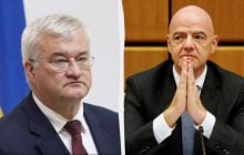 В Україні відповіли на бажання президента ФІФА повернути Росію у міжнародний футбол