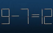 Головоломка для гениев: нужно переместить только одну спичку, чтобы исправить ошибку