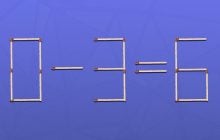 Тільки геній зможе розв'язати головоломку з сірниками за 9 секунд