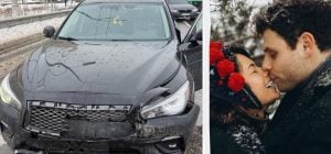 Семья известного украинского актера попала в ДТП на заснеженной дороге (фото)