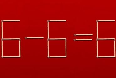 Нужно перетащить одну спичку, и равенство станет правильным: быстрый IQ-тест