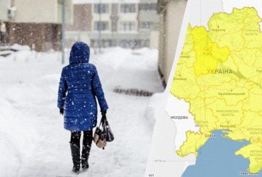 В Україні оголосили жовту небезпеку: негода вдарить вже вночі (карта)