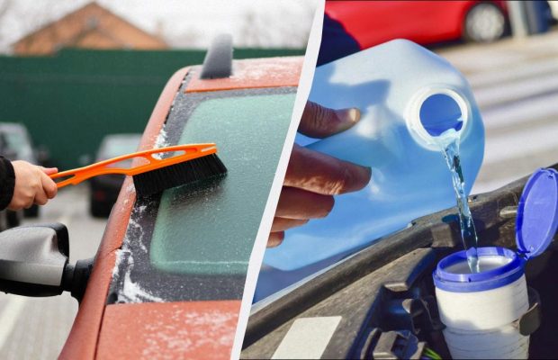 Суміш 2 речовин роз'їдає лід на лобовому склі за 30 секунд: працює навіть у мороз