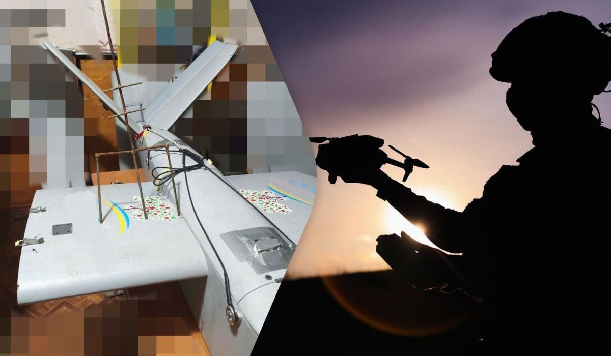 Украинский беспилотник вернулся с задания, проткнутый тризубом: как это произошло