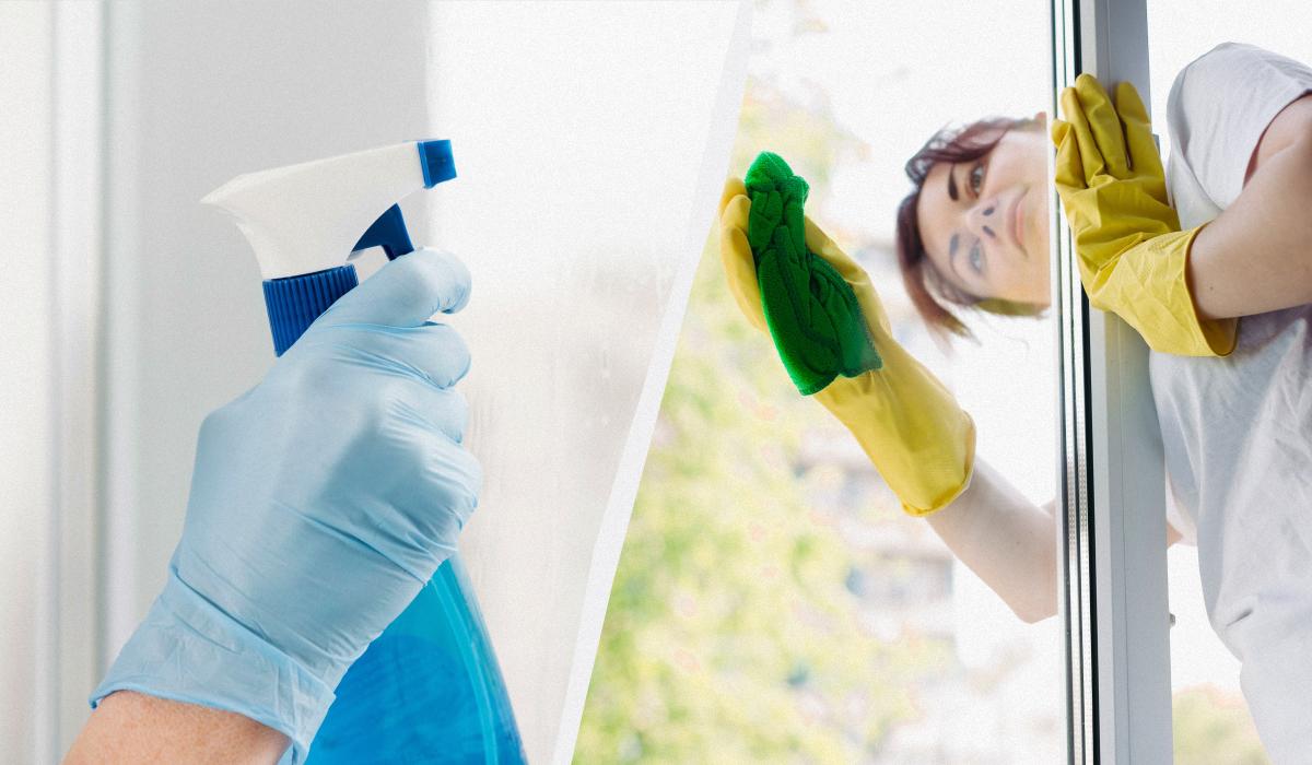 лайфхак как помыть окна снаружи