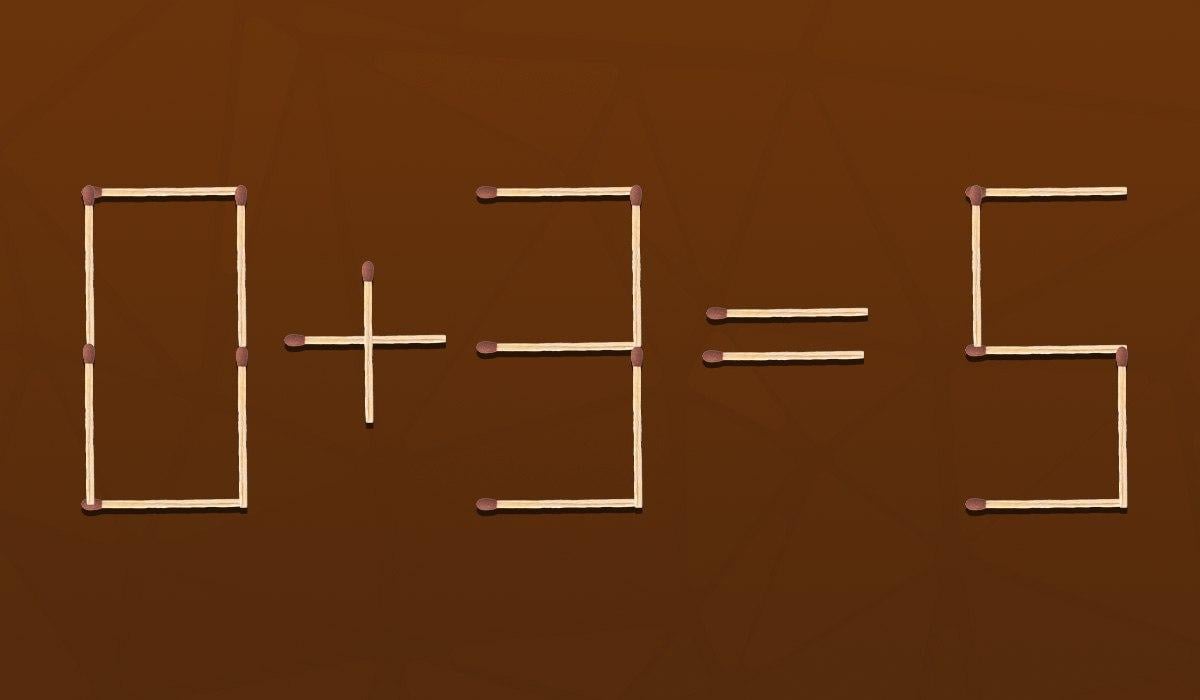 Завдання для перевірки рівня IQ: треба перекинути всього один сірник Завдання для перевірки рівня IQ: треба перекинути всього один сірник