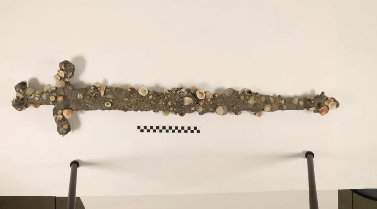 У побережья Израиля аспирант нашел редкий меч крестоносцев: чем он особенный