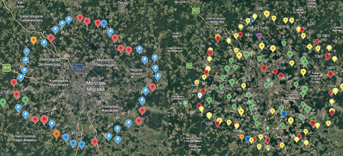 Москва ощетинилась 'Панцирями-С1': появилась карта ПВО вокруг столицы РФ Москва ощетинилась 'Панцирями-С1': появилась карта ПВО вокруг столицы РФ