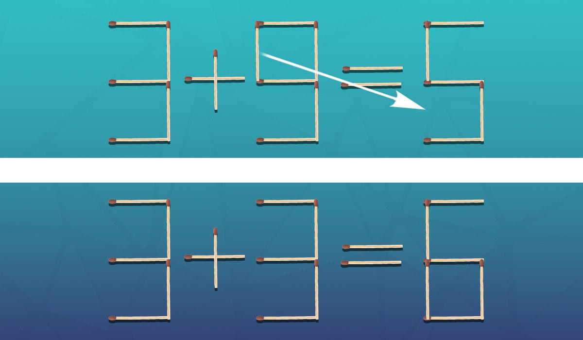 Какую спичку нужно переместить, чтобы равенство стало правильным: головоломка для гениев