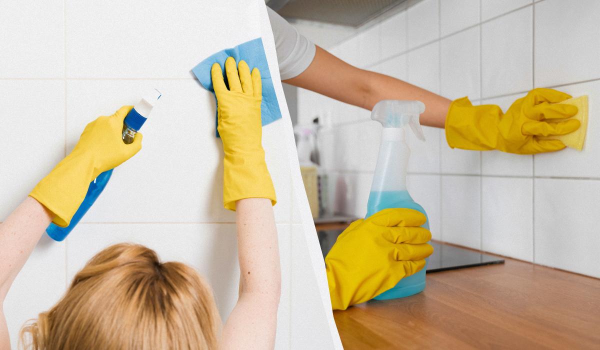 как убрать жир со стен на кухне как убрать жир со стен на кухне