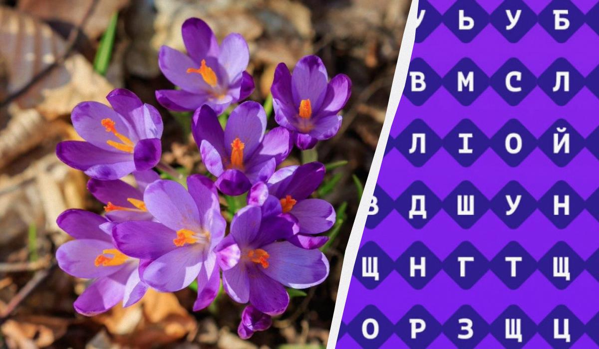 Только 1 % людей могут найти слово 'крокус' за 11 секунд: очень сложная головоломка