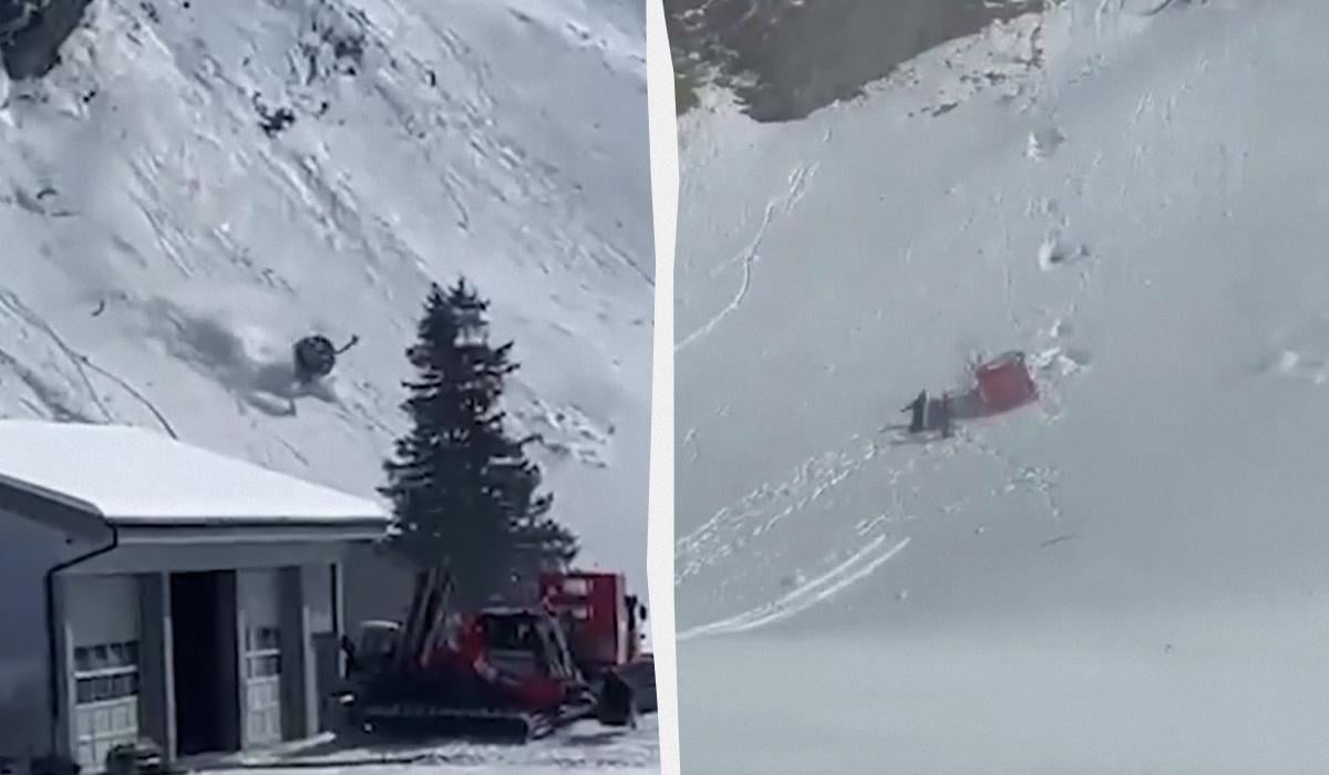 На курорте в Швейцарии сорвалась и упала кабина канатной дороги: есть погибший