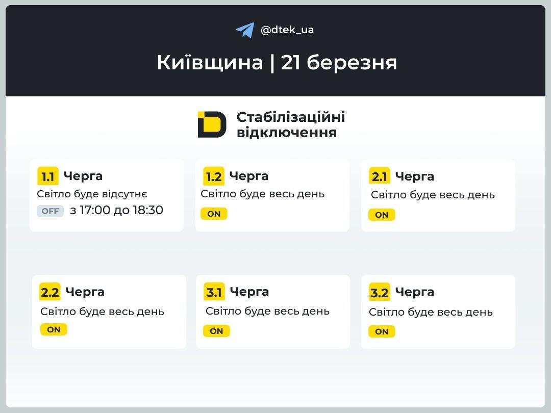 В субботу в Украине снова будут отключать свет: кто и когда останется без электричества
