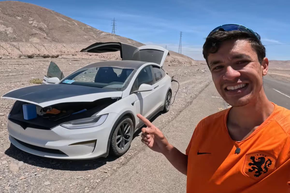 Водій Tesla застряг у пустелі Атакама з 1% батареї і знайшов несподіваний вихід