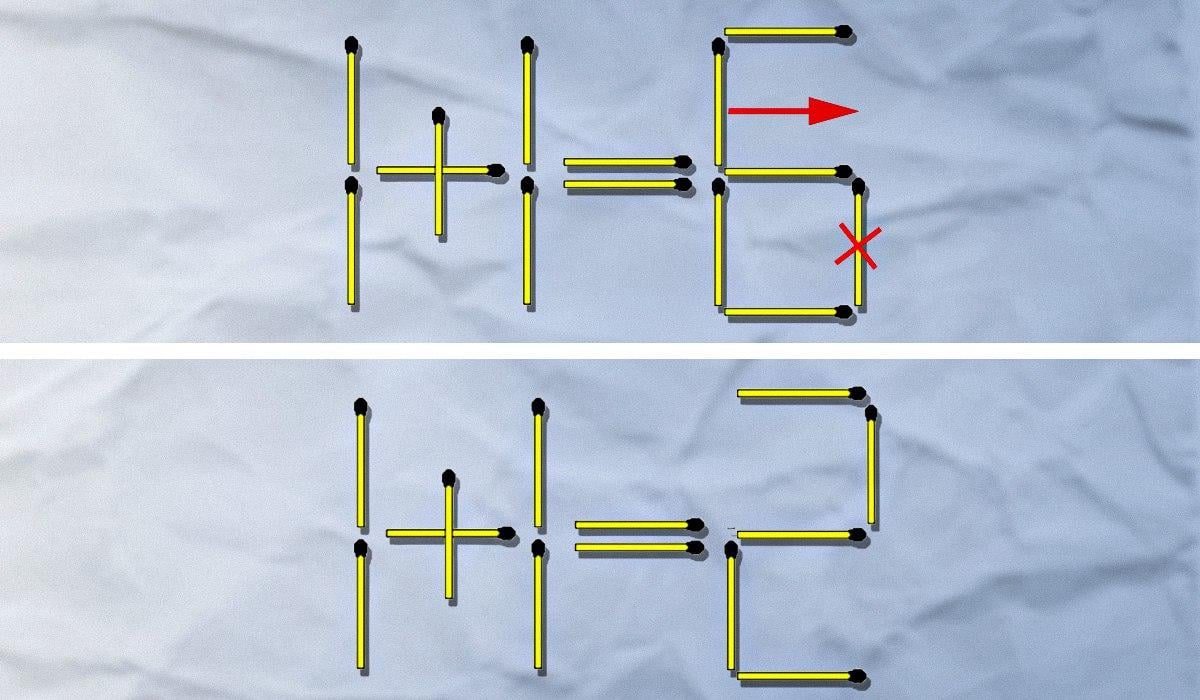Один сірник треба викинути, а інший - перетягнути: складний тест для перевірки IQ