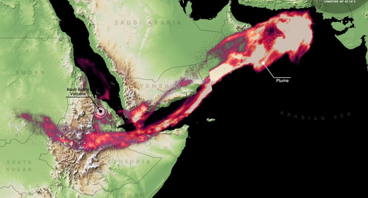 После 12 тысяч лет тишины в Эфиопии проснулся вулкан