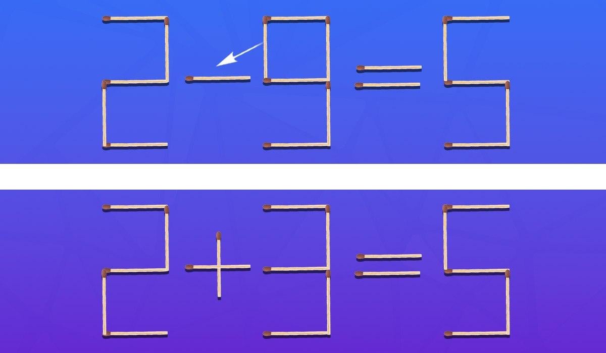 Який сірник треба перемістити, щоб рівняння стало правильним: швидкий IQ-тест