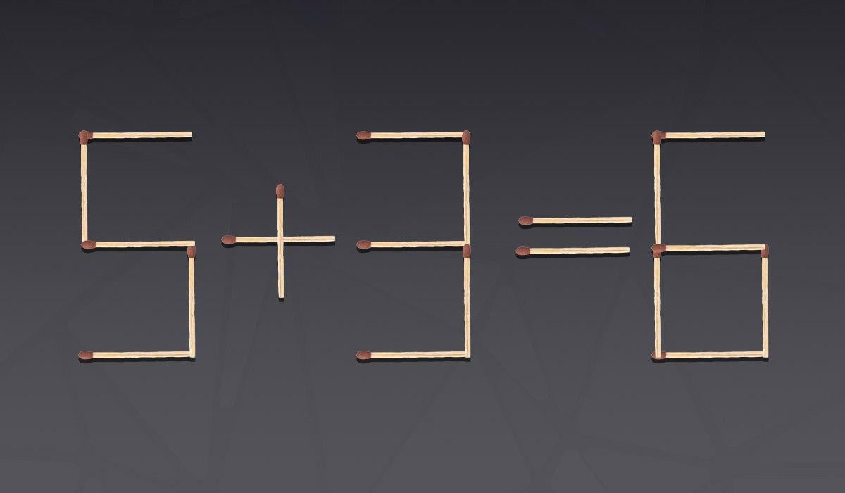 Очень сложная головоломка: нужно переместить всего одну спичку