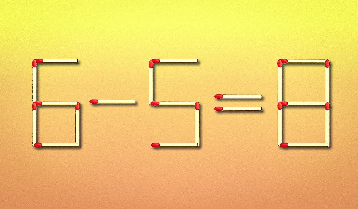 За 10 секунд нужно переместить всего одну спичку: тест на интеллект За 10 секунд нужно переместить всего одну спичку: тест на интеллект