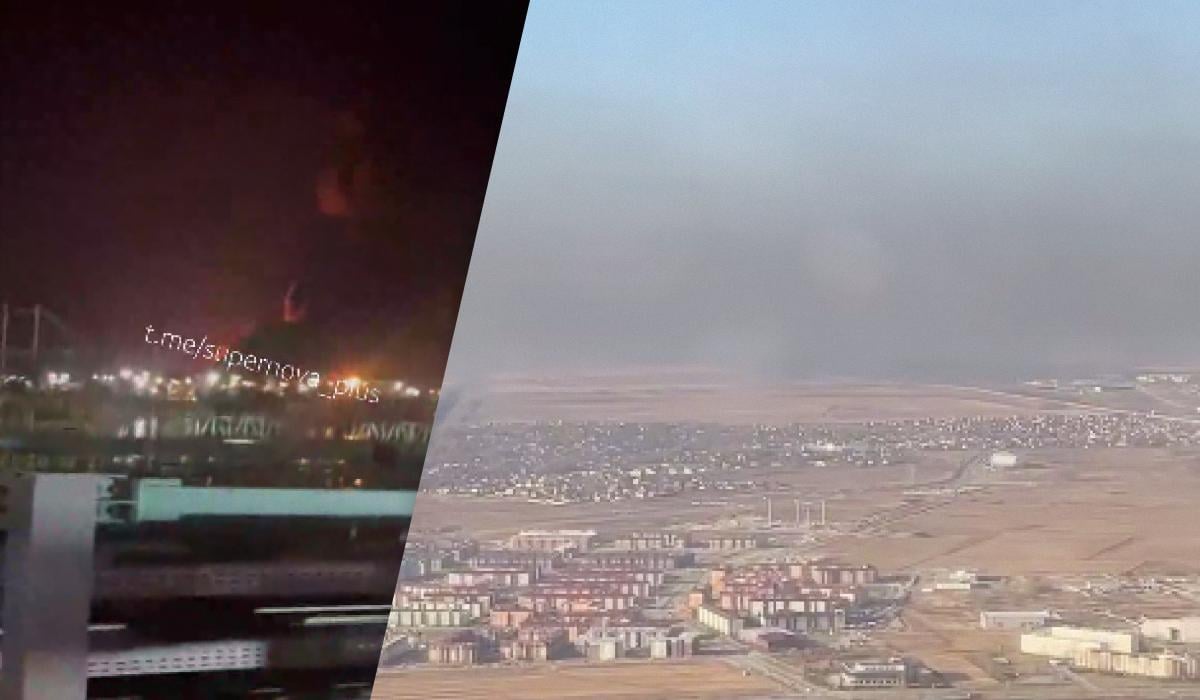 Дрони п'яту ніч поспіль атакують Ленінградську область, в порту Усть-Луга знову пожежа