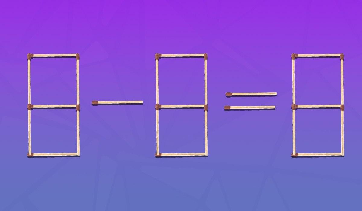 Какую спичку и куда переставить, чтобы равенство стало верным: хитрый тест на IQ Какую спичку и куда переставить, чтобы равенство стало верным: хитрый тест на IQ