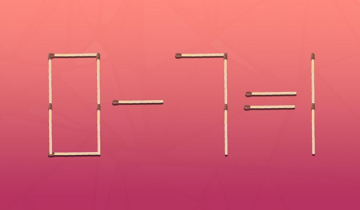 Який сірник виправить рівність: на пошук рішення головоломки у вас є 5 секунд