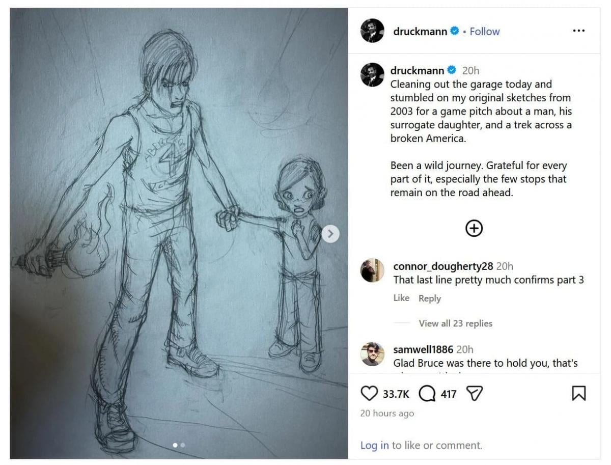 Нил Дракманн показал ранние концепты The Last of Us и намекнул на новую игру